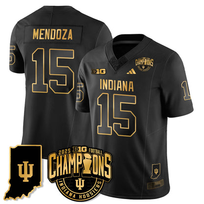 IND Vapor Limited Football Gold Jersey - Big 10 Champions - Stitched