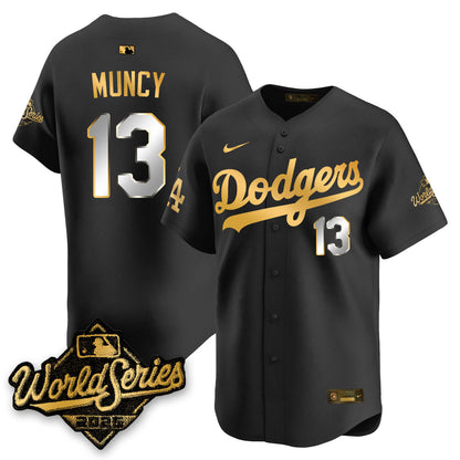 LAD 2025 World Series Gold Jersey - Stitched