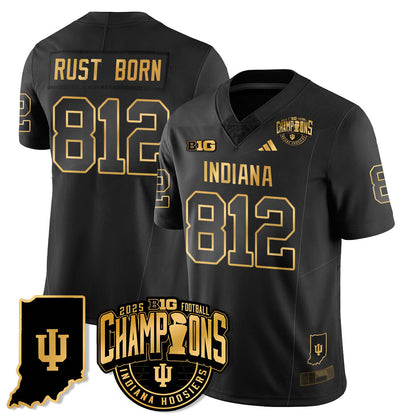 IND Vapor Limited Football Gold Jersey - Big 10 Champions - Stitched