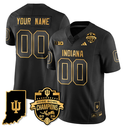 Custom IND Vapor Limited Football Gold Jersey - Rose Bowl Champions
