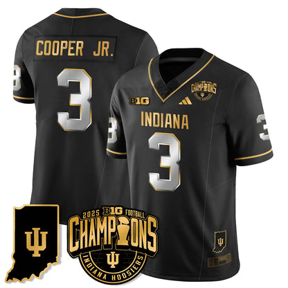 IND Vapor Limited Football Gold Jersey - Big 10 Champions - Stitched