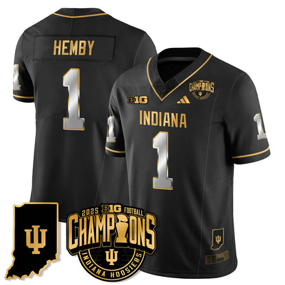 IND Vapor Limited Football Gold Jersey - Big 10 Champions - Stitched