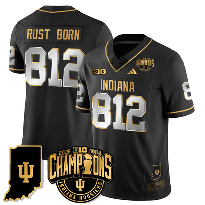 IND Vapor Limited Football Gold Jersey - Big 10 Champions - Stitched