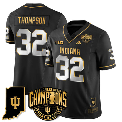 IND Vapor Limited Football Gold Jersey - Big 10 Champions - Stitched