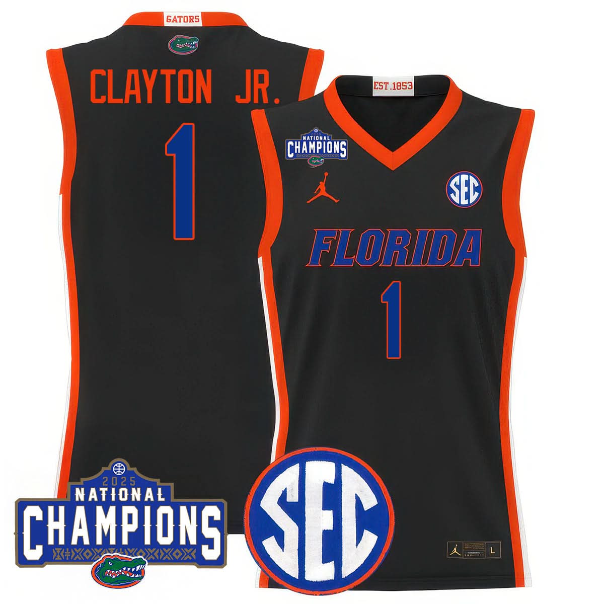 FG 2025 National Champions Basketball Jersey - Stitched