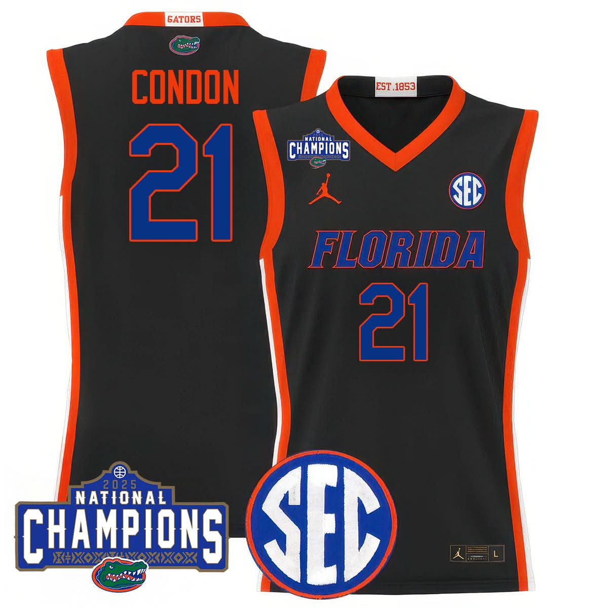 FG 2025 National Champions Basketball Jersey - Stitched