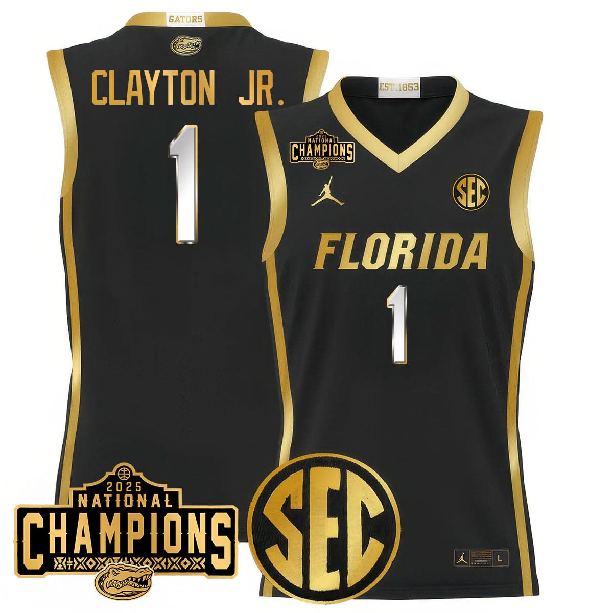 FG 2025 National Champions Basketball Jersey - Stitched