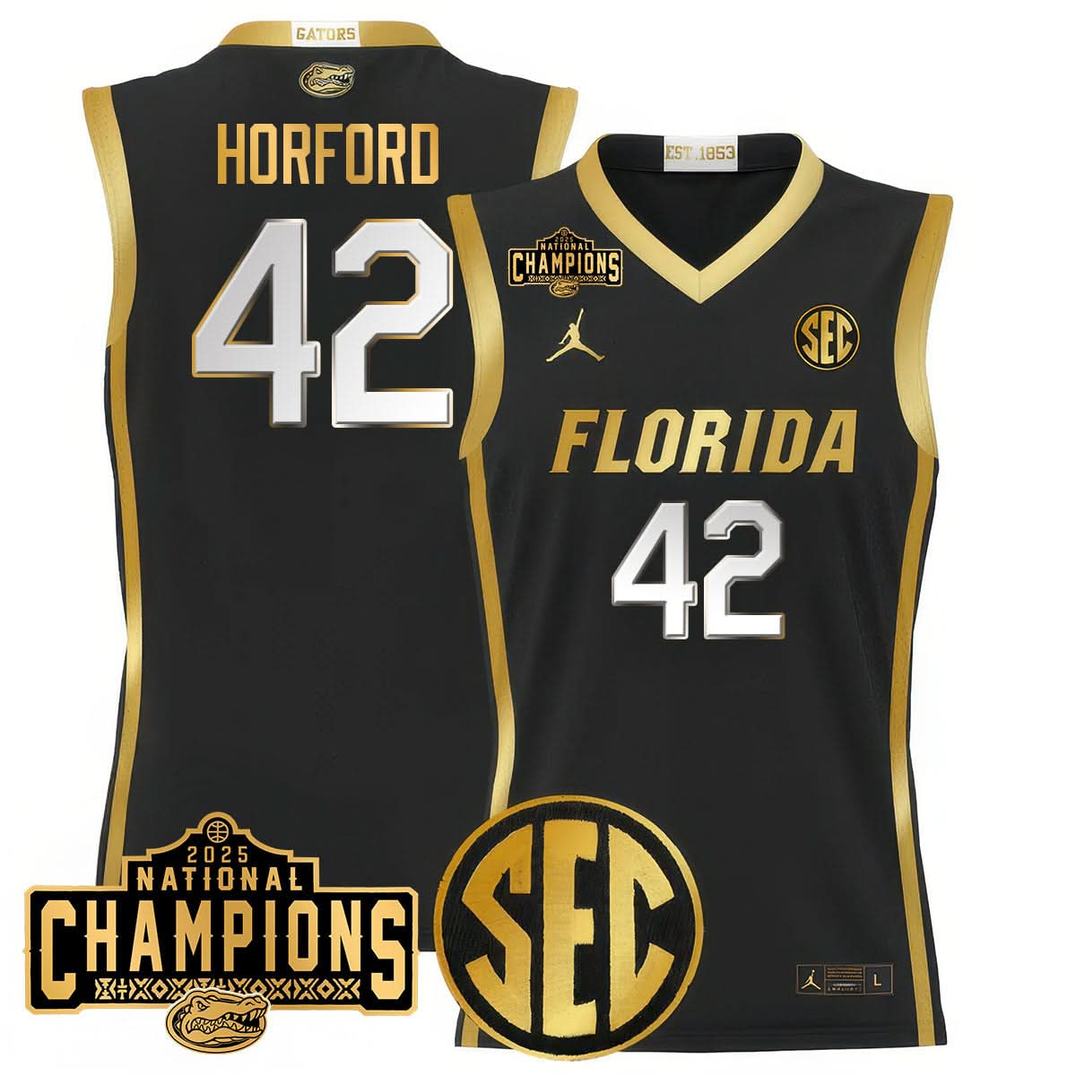 FG 2025 National Champions Basketball Jersey - Stitched