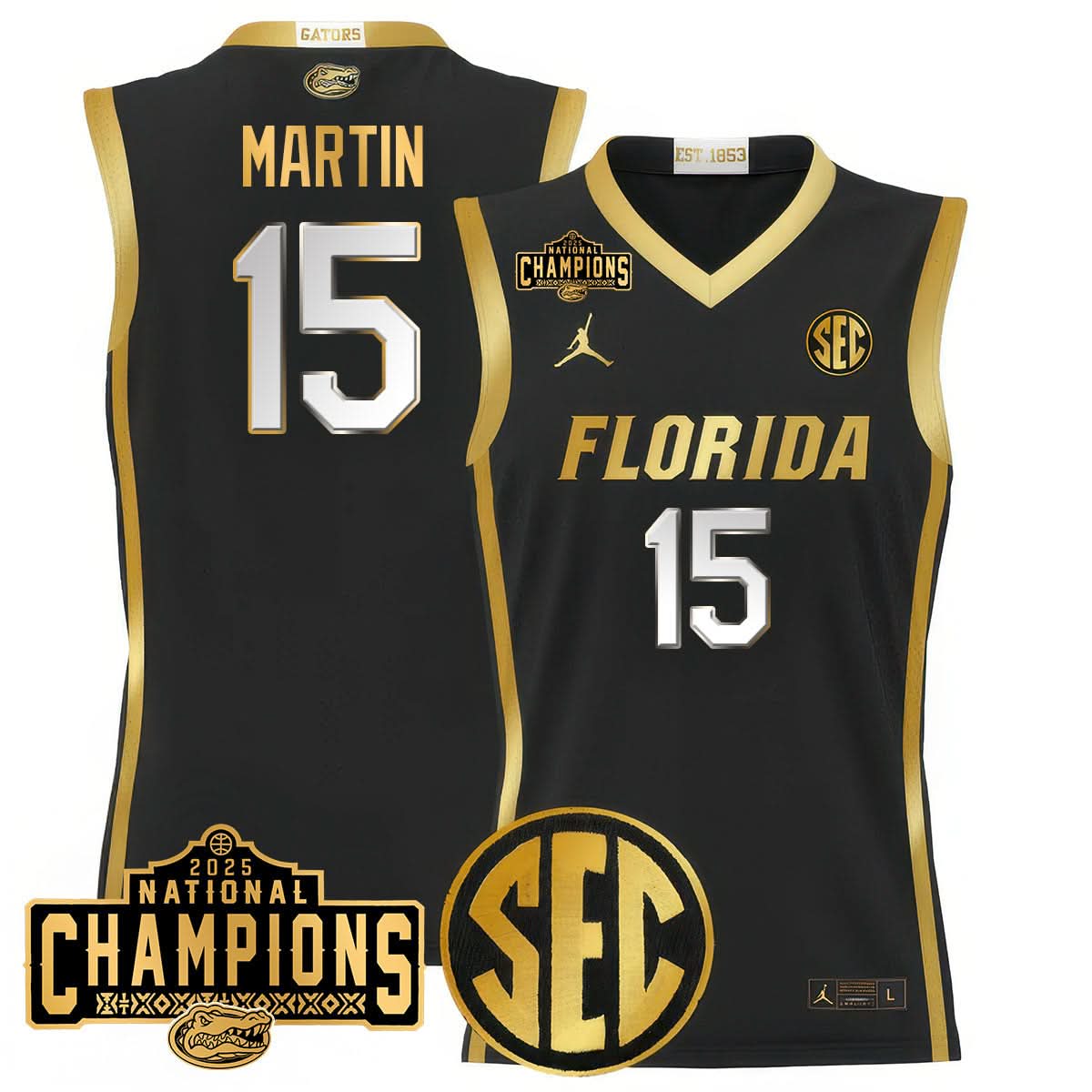 FG 2025 National Champions Basketball Jersey - Stitched