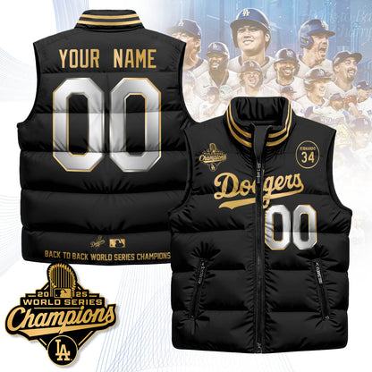 LAD 2025 World Series Champions Custom Puffer Vest