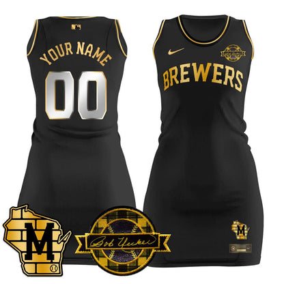 MB Limited Custom Jersey Dress - Bob Uecker Patch - Stitched