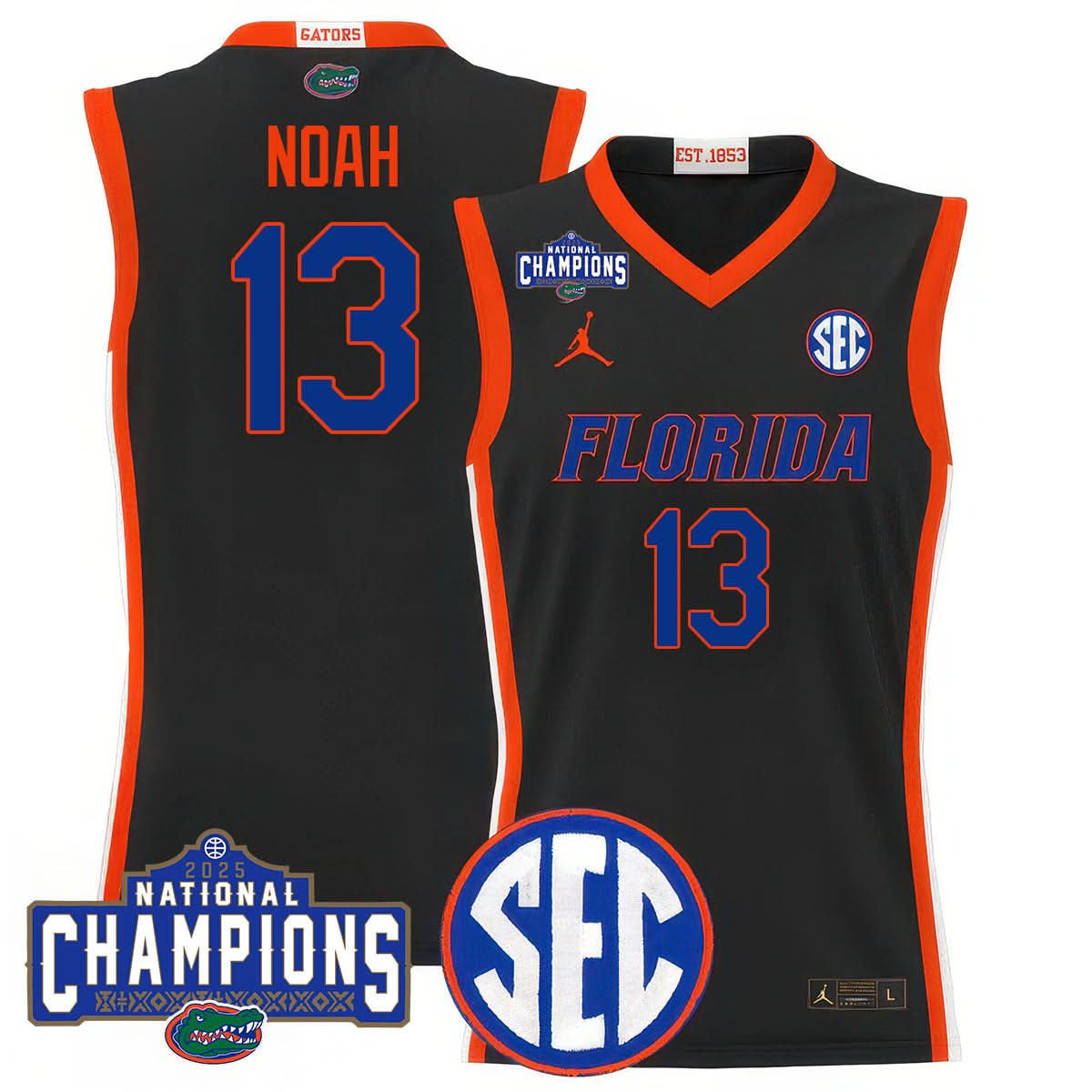 FG 2025 National Champions Basketball Jersey - Stitched