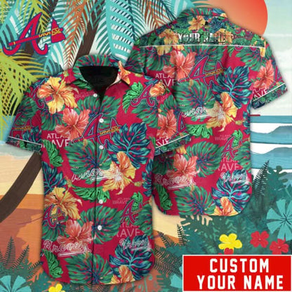 AB Special Hawaiian Design Button Shirt V2304 - The Lucky Shops