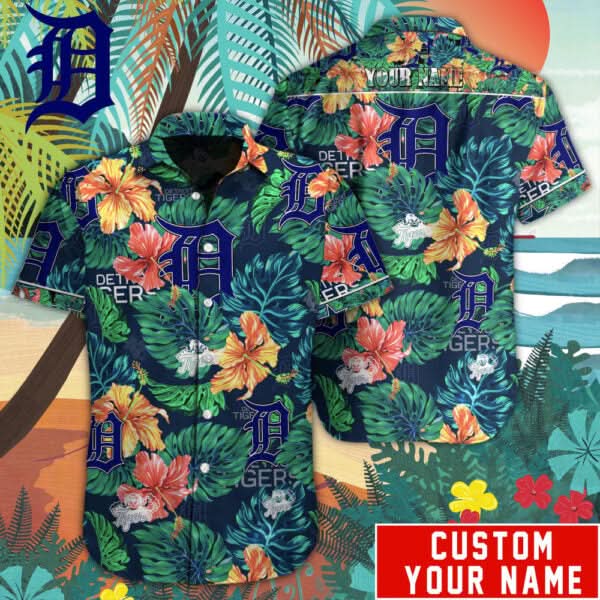 DT Special Hawaiian Design Button Shirt V2304 - The Lucky Shops