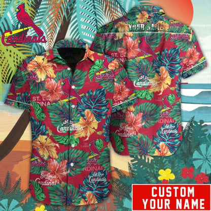 SLC Special Hawaiian Design Button Shirt V2304 - The Lucky Shops