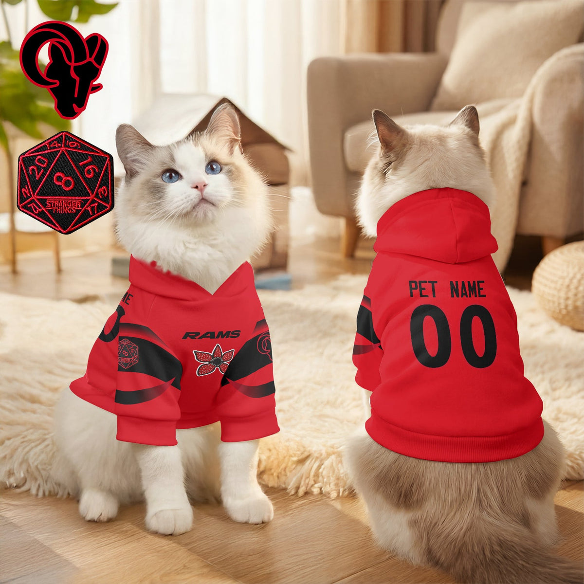 LAR Stranger Things Pet Hoodie