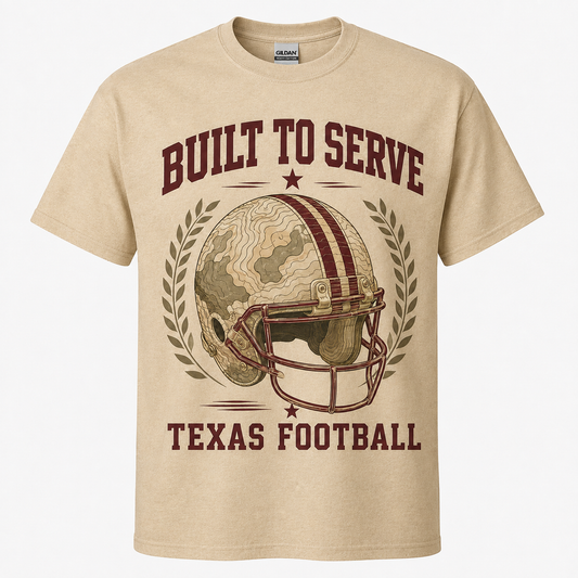 Built to Serve Texas Football T-Shirt