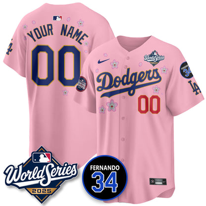 LAD Tokyo Series 2025 NL Champions Custom Jersey - Stitched