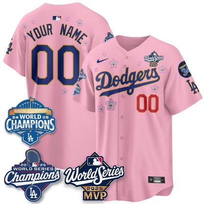 Yoshinobu Yamamoto LAD 2025 World Series MVP Custom Jersey - Stitched