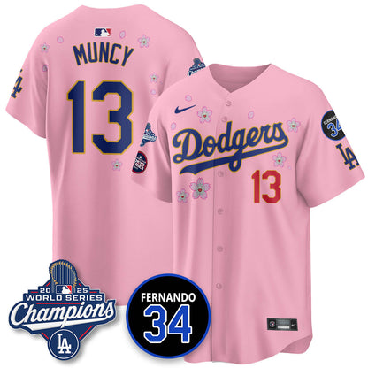 LAD Tokyo 2025 World Series Champions Jersey - Stitched