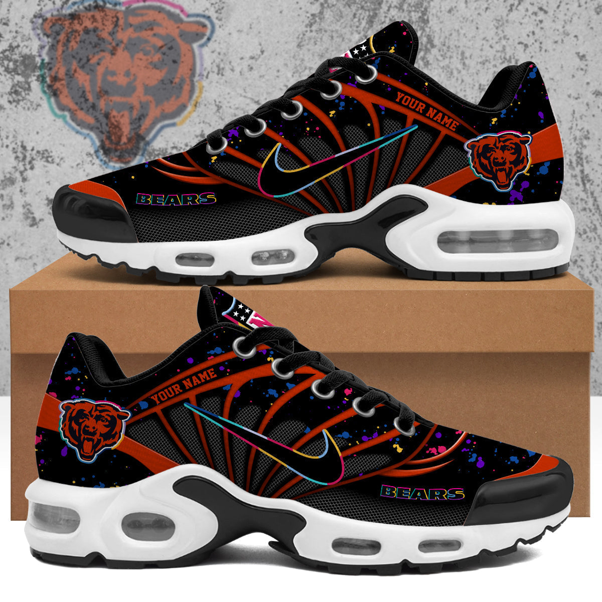 Chicago Bears 2025 Crucial Catch Air Max Shoes