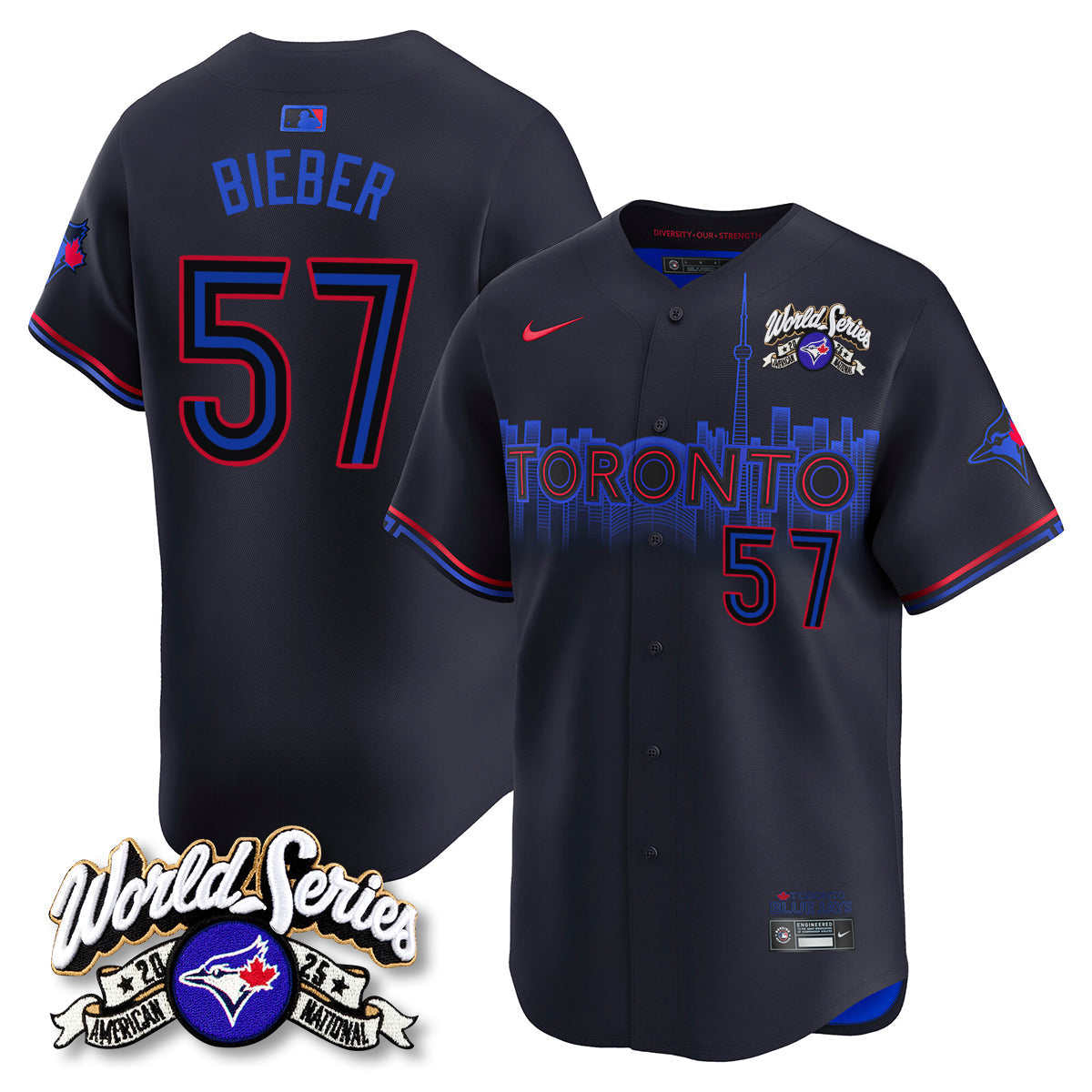 TOR 2025 American League Champions Jersey - Stitched