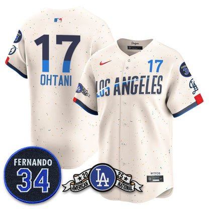 LAD 2025 National League Champions Jersey - Stitched