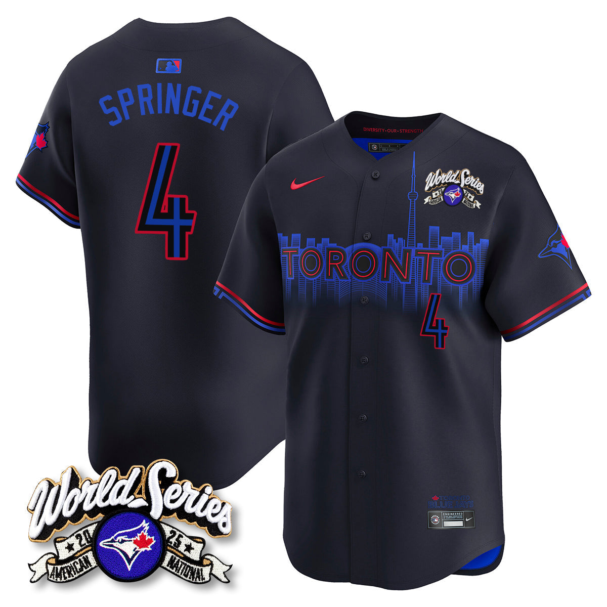 TOR 2025 American League Champions Jersey - Stitched