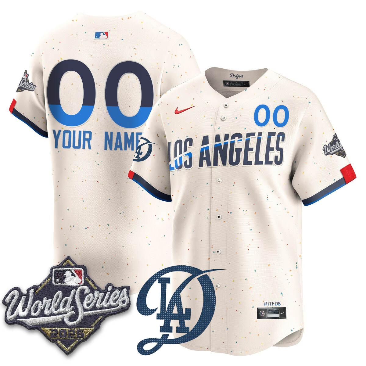 LAD 2025 World Series Jersey - Stitched