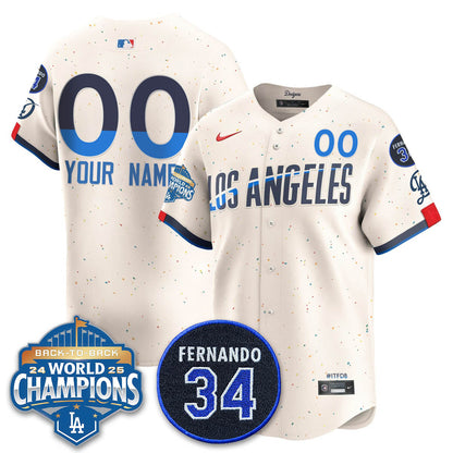 LAD 2025 Back To Back Champions Custom Jersey - Stitched