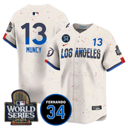 LAD Fernando Valenzuela Memorial Jersey - Stitched