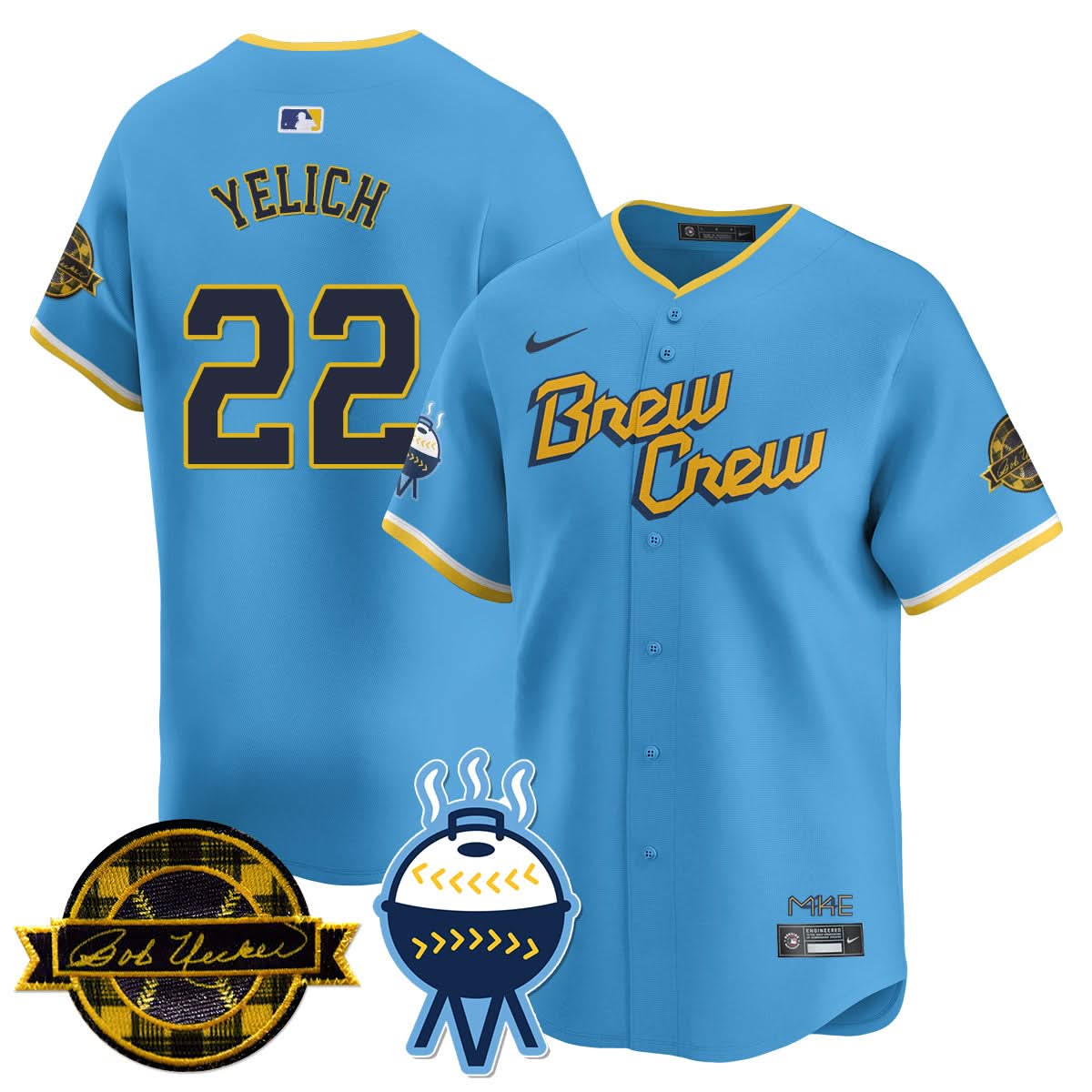 MB 2025 Limited Jersey - Bob Uecker Patch - Stitched