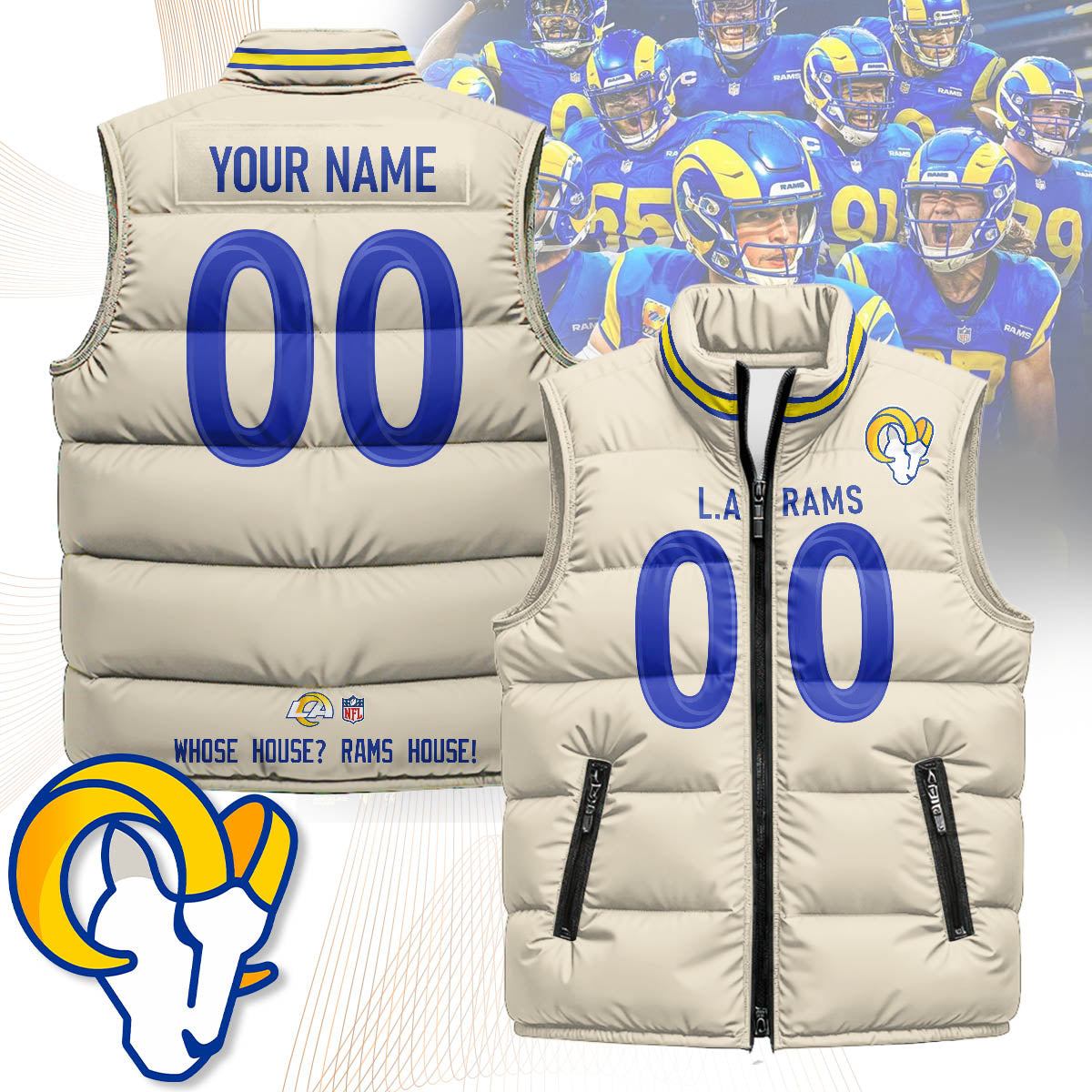 Personalized LAR Unisex Puffer Vest