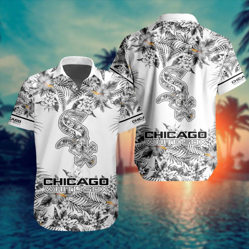 Chicago White Sox Special Hawaiin Design Button Shirt ST2401 - The Lucky Shops