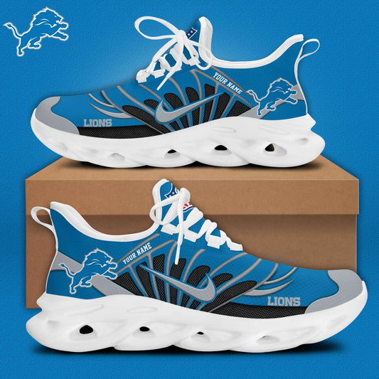 Detroit Lions Customized Premium Max Soul Shoes