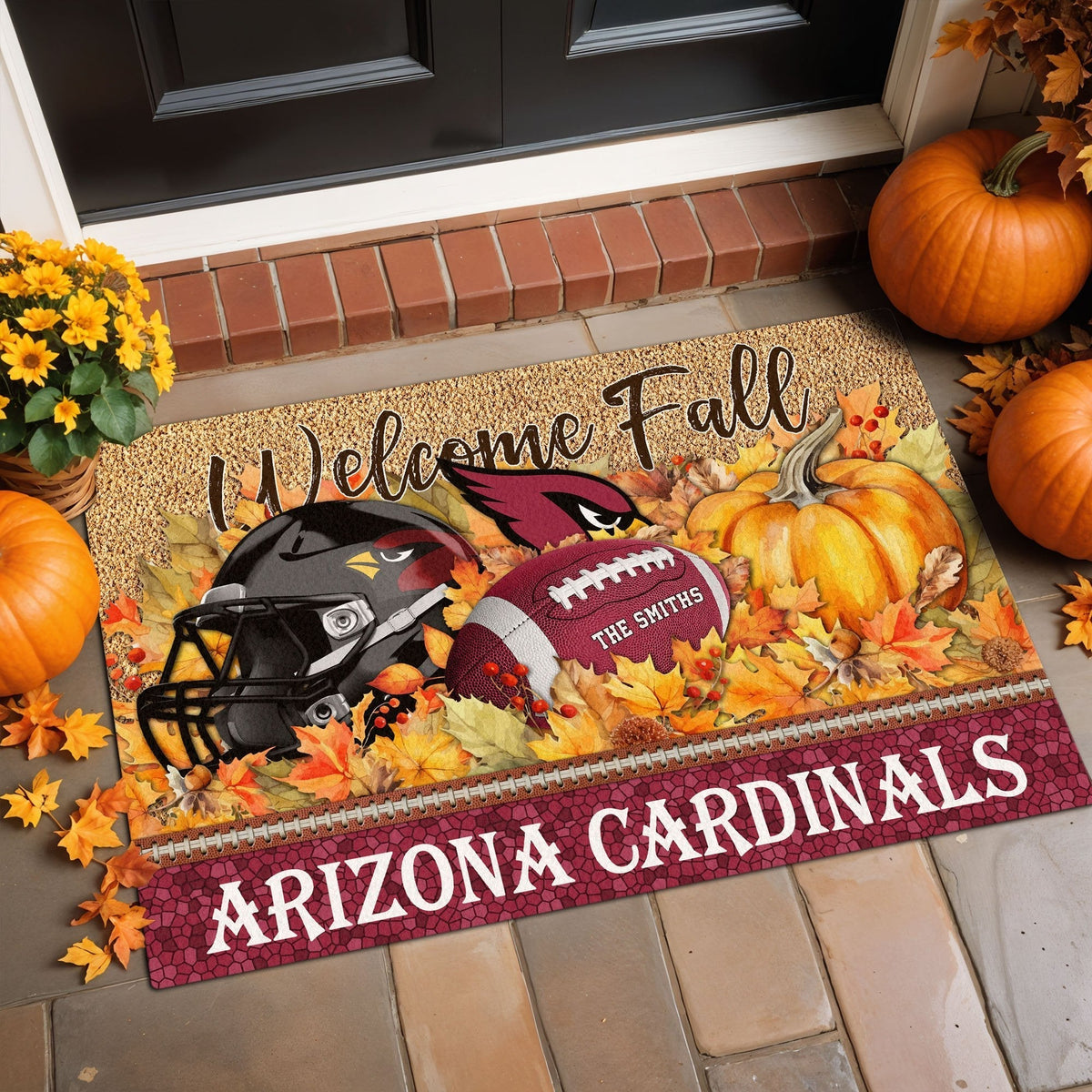 AC Doormat Custom Your Family Name And Choose Your Quotes, Sport Doormat, Sport Gifts For Fan