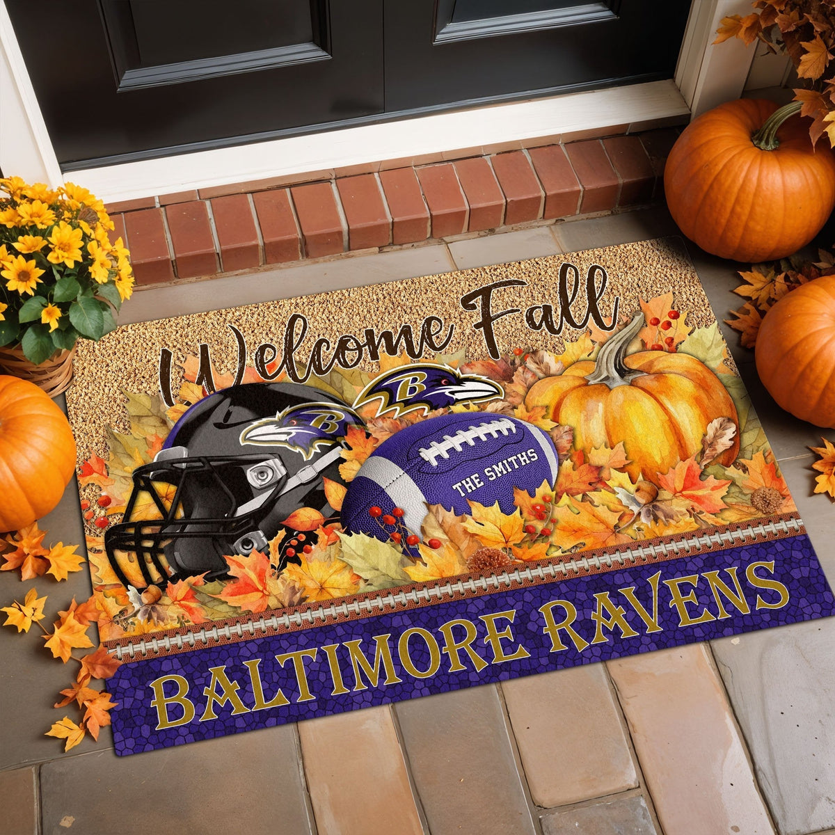 BAL Doormat Custom Your Family Name And Choose Your Quotes, Sport Doormat, Sport Gifts For Fan