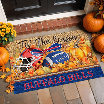 Buffalo Bills Doormat Custom Your Family Name And Choose Your Quotes, Sport Doormat, Sport Gifts For Fan EHIVM-60421N
