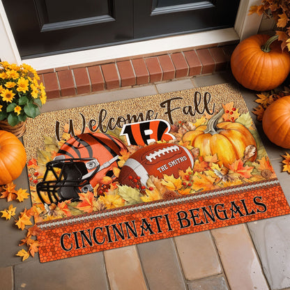 CB Doormat Custom Your Family Name And Choose Your Quotes, Sport Doormat, Sport Gifts For Fan