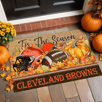 Cleveland Browns Doormat Custom Your Family Name And Choose Your Quotes, Sport Doormat, Sport Gifts For Fan EHIVM-60421N