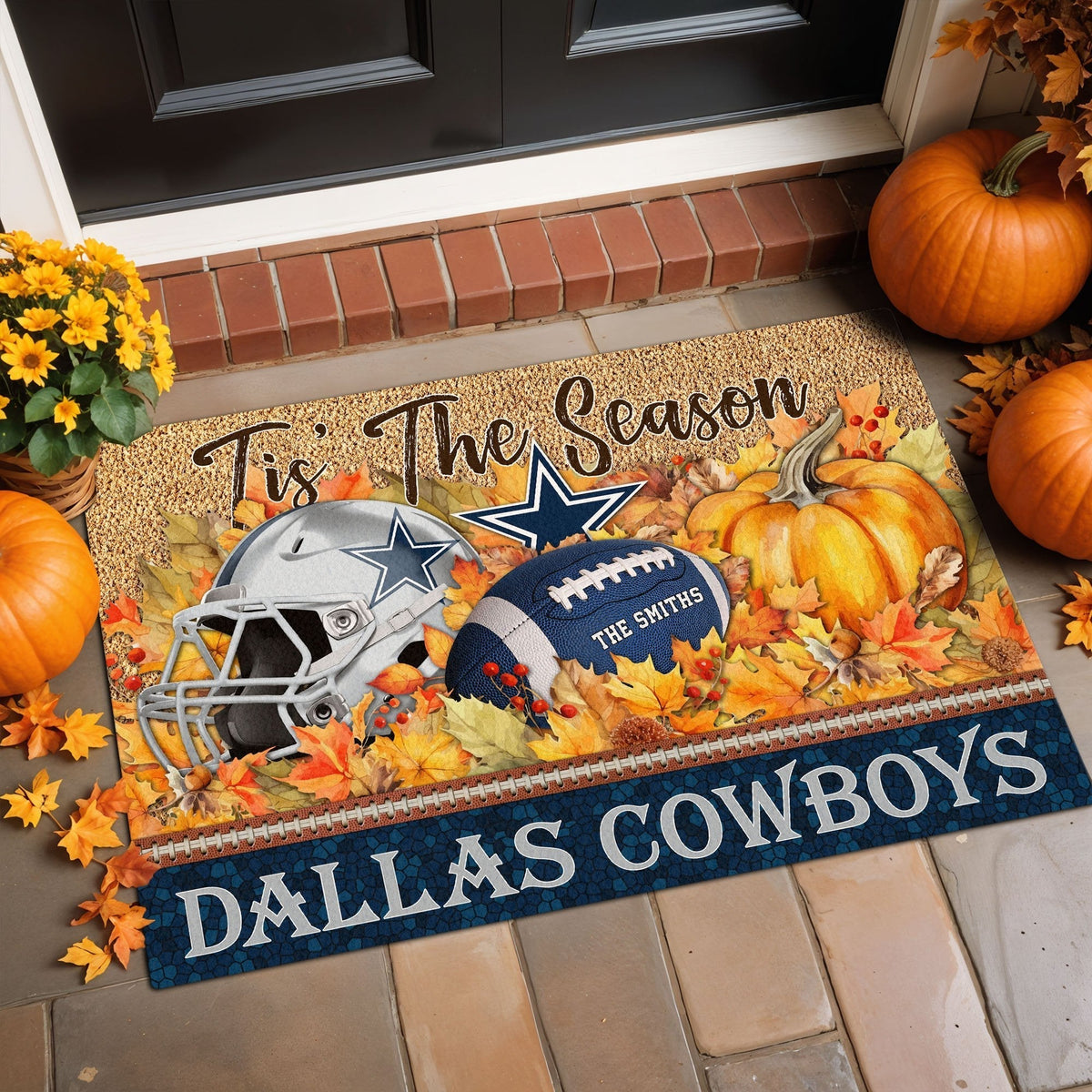Dallas Cowboys Doormat Custom Your Family Name And Choose Your Quotes, Sport Doormat, Sport Gifts For Fan EHIVM-60421N