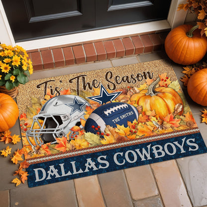 Dallas Cowboys Doormat Custom Your Family Name And Choose Your Quotes, Sport Doormat, Sport Gifts For Fan EHIVM-60421N