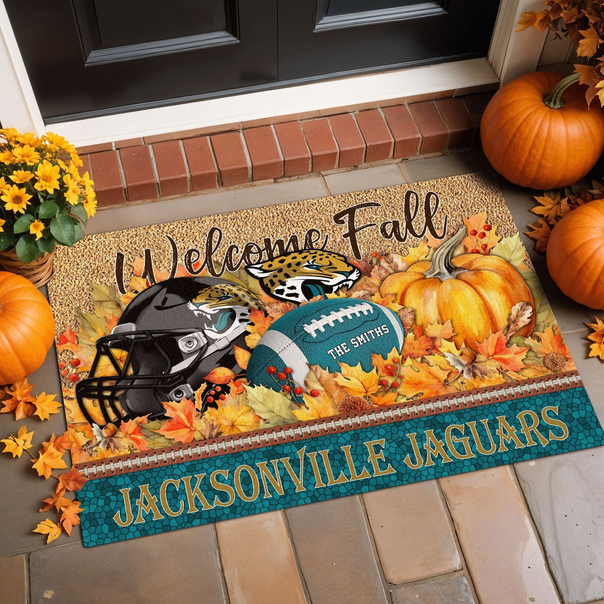JJ Doormat Custom Your Family Name And Choose Your Quotes, Sport Doormat, Sport Gifts For Fan
