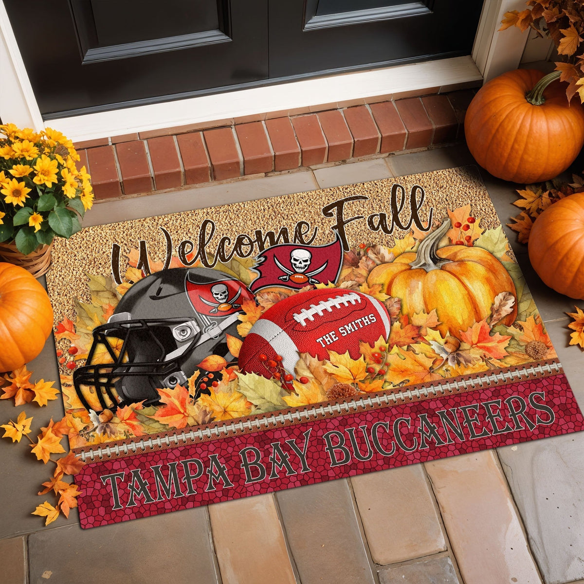 TBB Doormat Custom Your Family Name And Choose Your Quotes, Sport Doormat, Sport Gifts For Fan