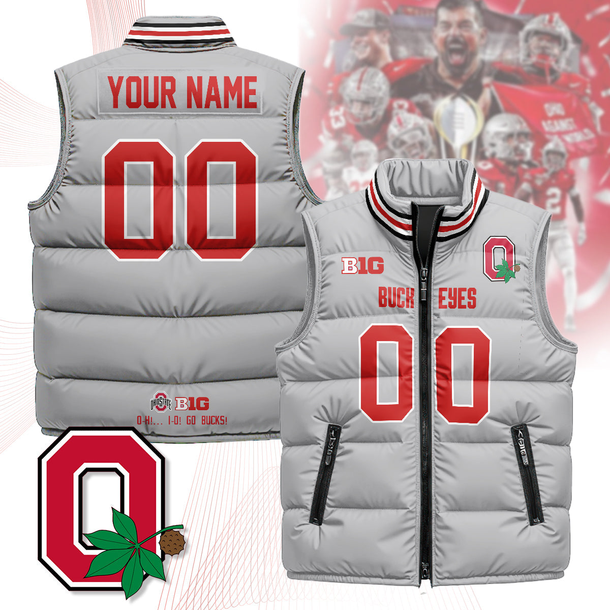 Personalized OSB Unisex Puffer Vest
