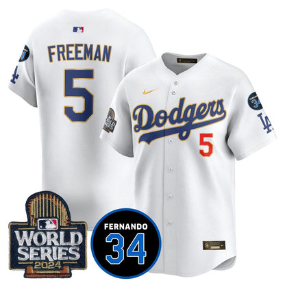 LAD Fernando Valenzuela Memorial Jersey - Stitched