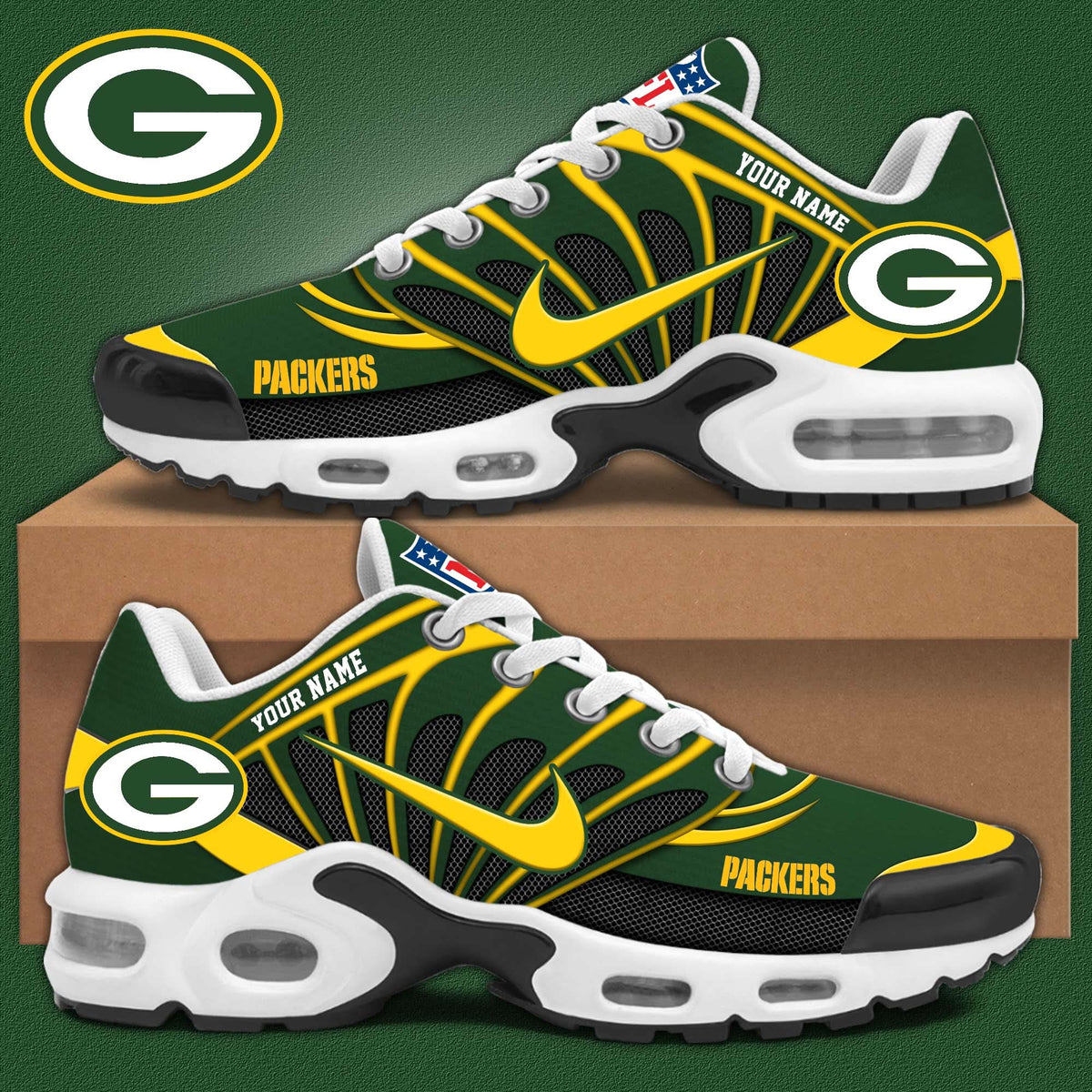 Green Bay Packers Personalized Shoes Limited Edition
