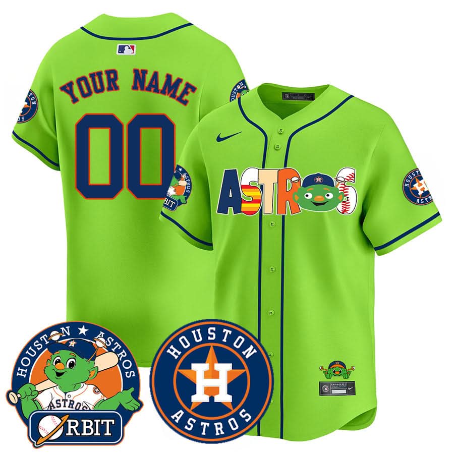 Houston Astros Orbit Vapor Premier Custom Jersey - All Stitched