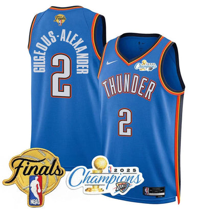 OKC 2025 Basketball  Champions Jersey - Stitched