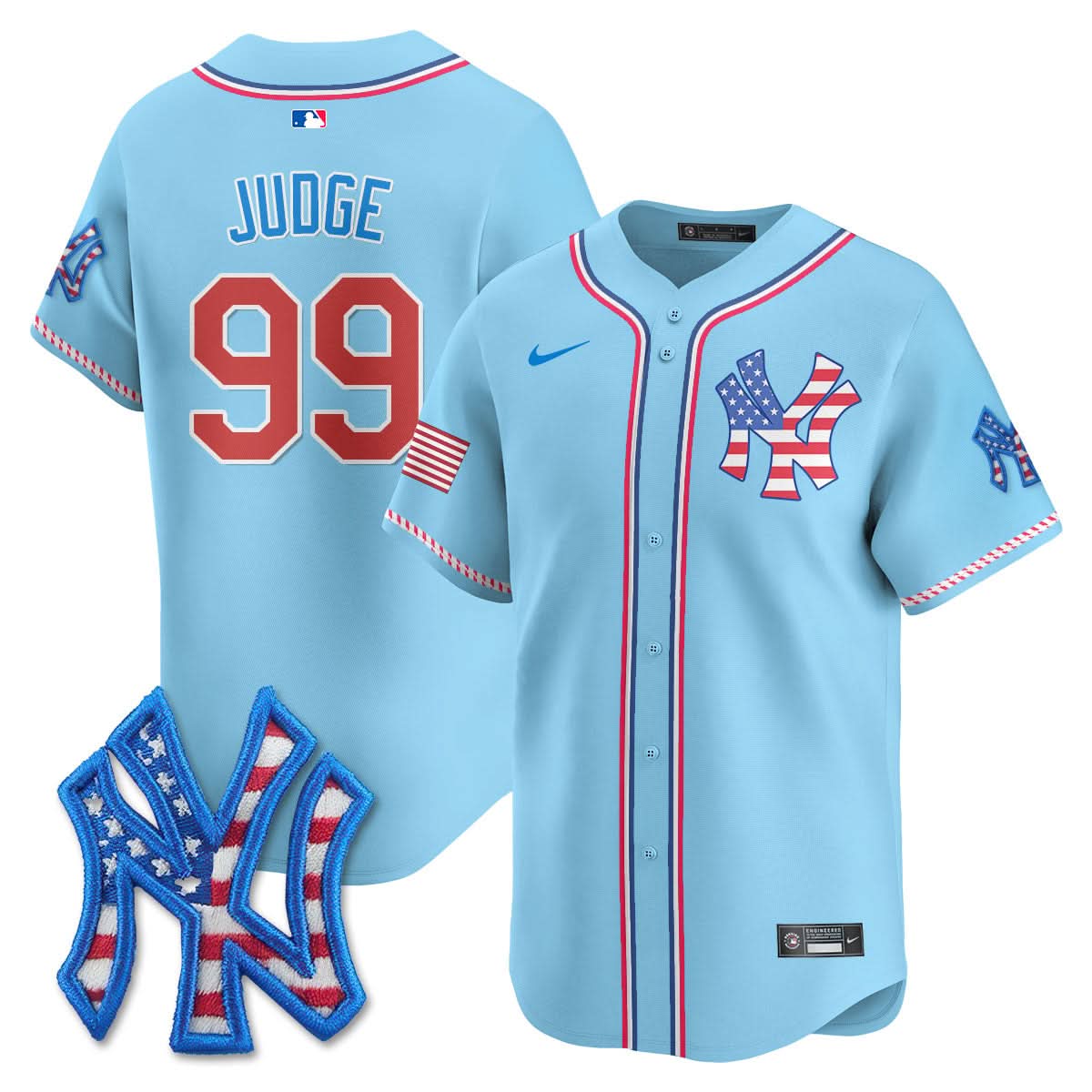 NYY 2025 Fourth of July Jersey - Stitched